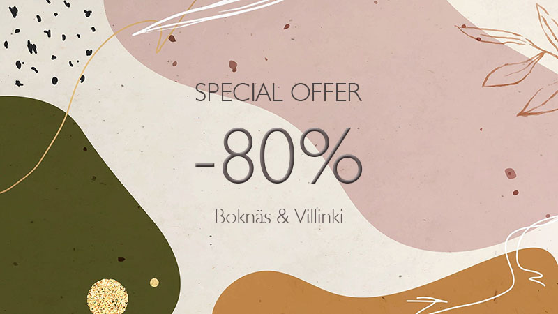 Скидки до 80% на отдельные позиции финских коллекций Boknäs и Villinki