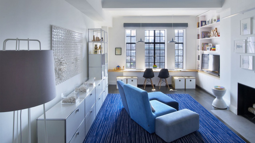 Интерьер трехэтажной квартиры на Манхэттене