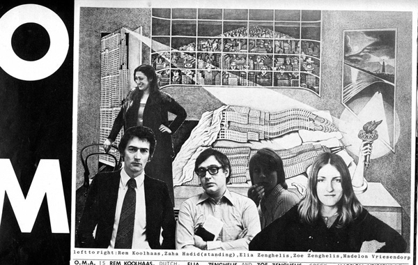 Сотрудники архитектурного бюро OMA. 1978 г.