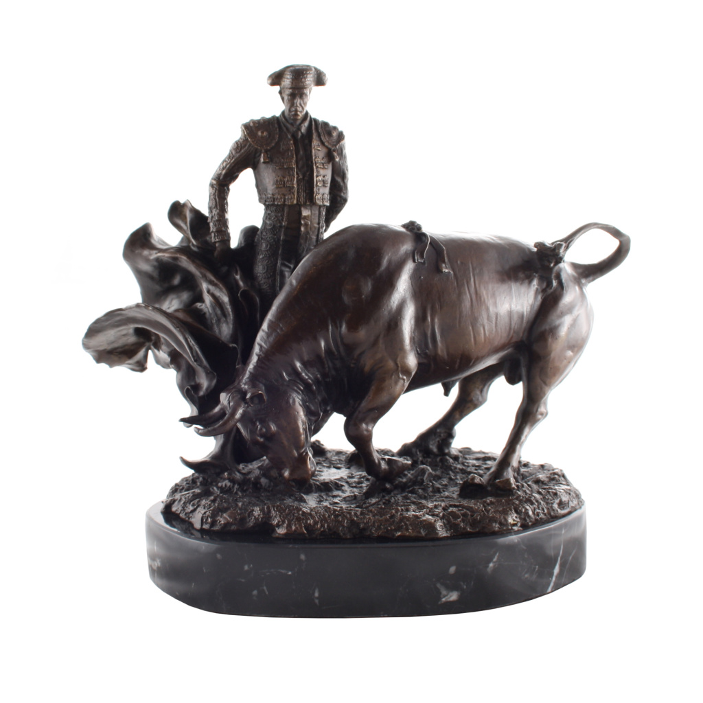 Статуэтка "Тореадор с быком", коллекция "Бронза"