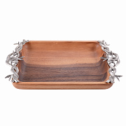 Доска для закусок деревянная "Бамбук"