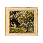 Картина "Дама в саду"