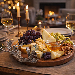 Сырная доска с миской "Белка - бунтарь"