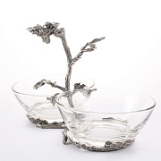 Розетка двойная стеклянная "Пчела" 