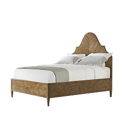 Кровать с деревянным изголовьем "Нова Секвойя" 